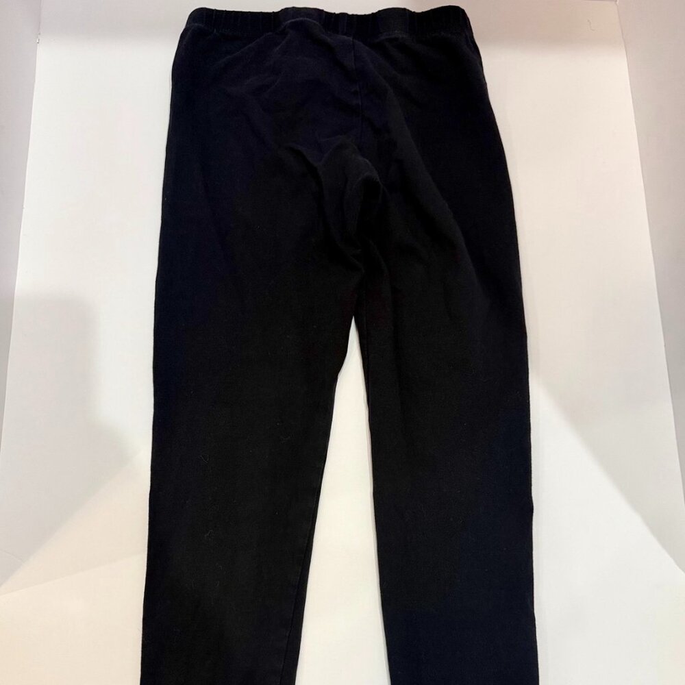 Girls Black Leggings Size 7/8 Thereabouts Stretch Cotton Pants